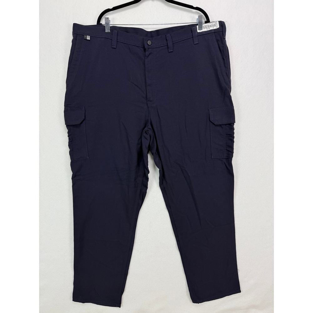 Carhartt FR Cargo Pants Flame Resistant Workwear Safety Gear Navy Blue 46 x 32